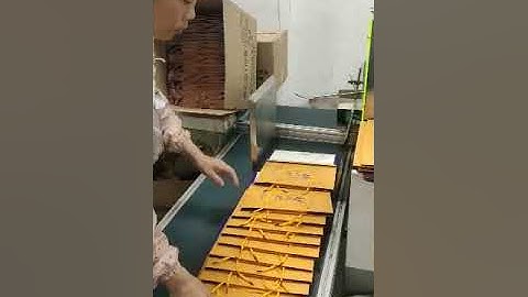 Automatic paper Bag Stringing Machine