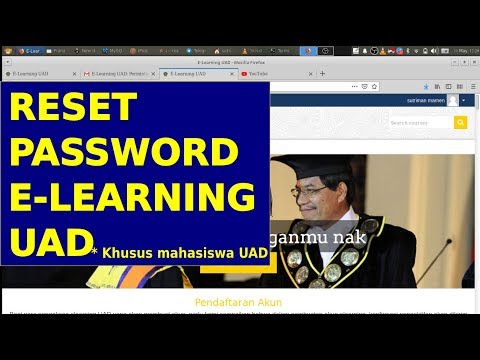 Cara reset password e-learning UAD [Khusus Mahasiswa UAD]