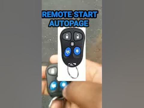 HOW TO REMOTE START AUTOPAGE XT-33 - YouTube