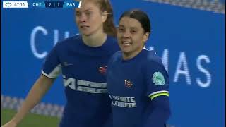 Chelsea Women defeated Paris FC by 4-1 in the UEFA Women’s Champions League