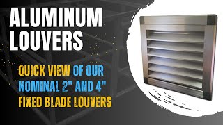 Fixed Blade Aluminum Louvers by Modular Framing Systems (Quick View)