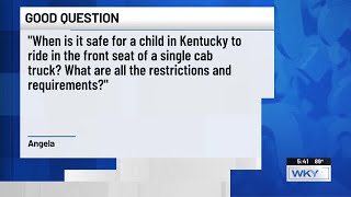Good Question: When is it safe for kids to ride in the front seat of a vehicle?