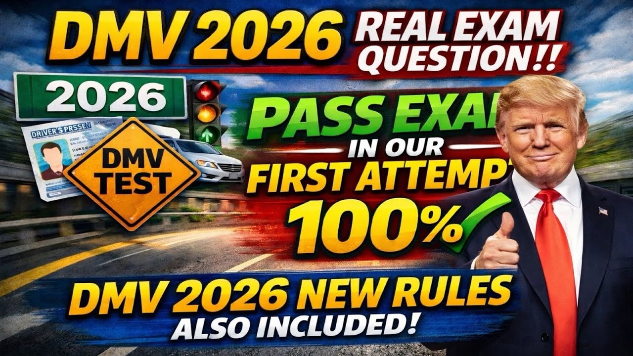 DMV Practice Test 2026 || 30 Real DMV Permit Test Questions and Answers ...