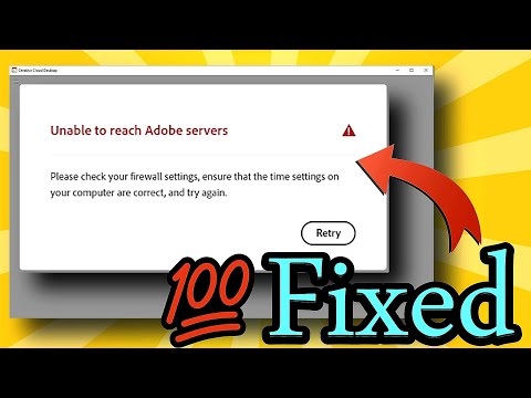 Unable to reach Adobe servers (Adobe Creative Cloud) fixed 💯👍