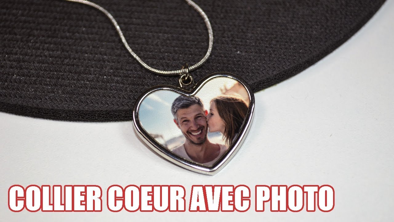 Collier coeur personnalisé photo