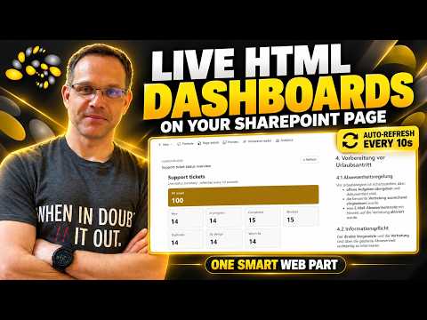 Bring SharePoint to Life: HTML Apps on every page that refresh automatically!