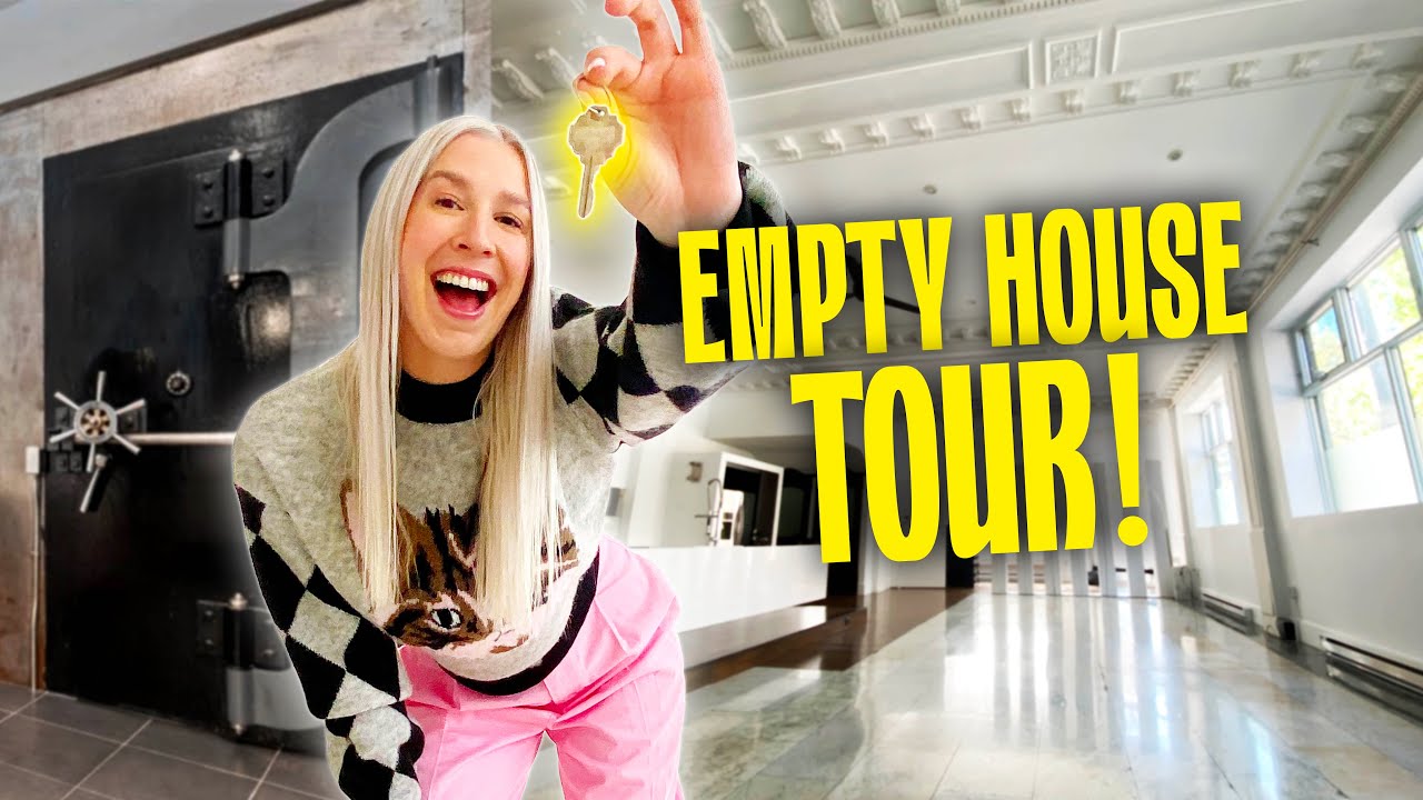 EMPTY HOUSE TOUR! *je déménage dans une ancienne banque*