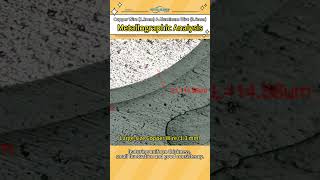 Comparative Metallographic Test of 1.3mm Copper Wire and 0.6mm Aluminum Wire