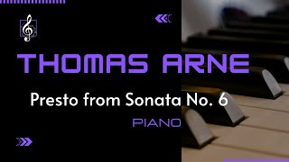 Arne - Presto from Sonata No. 6 in G Major - Intermediate