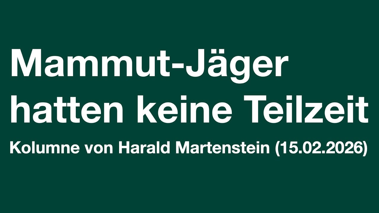 Mammut-Jäger hatten keine Teilzeit