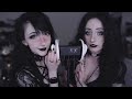 asmr ☾ two goth girls shower you with kisses 💋🖤 w/ ​⁠@myrteya