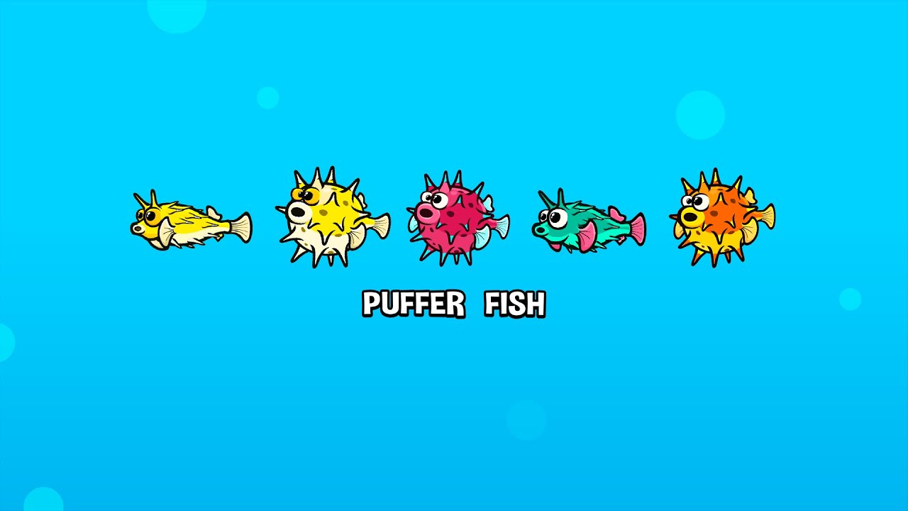 cartoon puffer fish game sprite animation preview YouTube