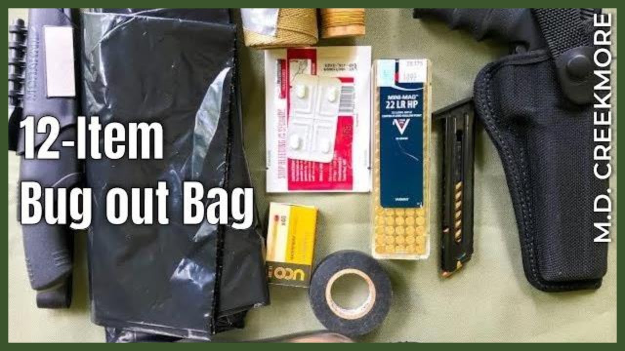Extreme Minimalist SHTF Bug Out Bag Contents // 12 Items! YouTube