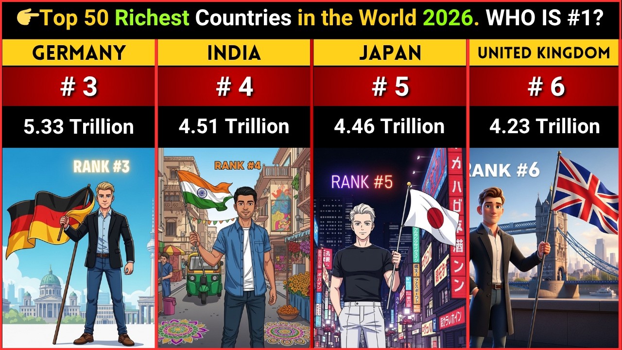 World’s Largest Economies 2026 | GDP Ranking Top 50 Countries - YouTube