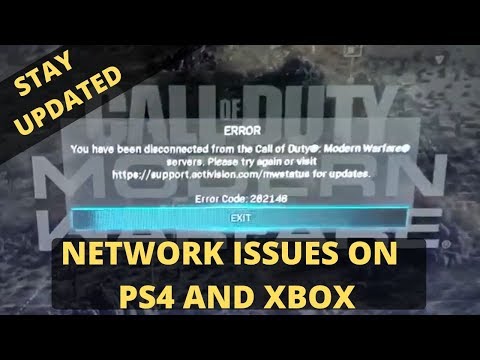 Call Of Duty Modern Warfare Server Disconnected| Error Code 262146 And 263234 PS4 And XBOX