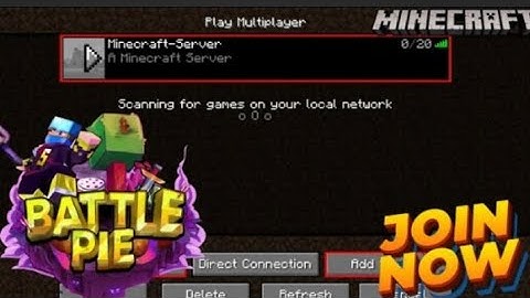 HOW TO JOIN BATTLE PIE SERVER OF YES SMARTY PIE!!!
