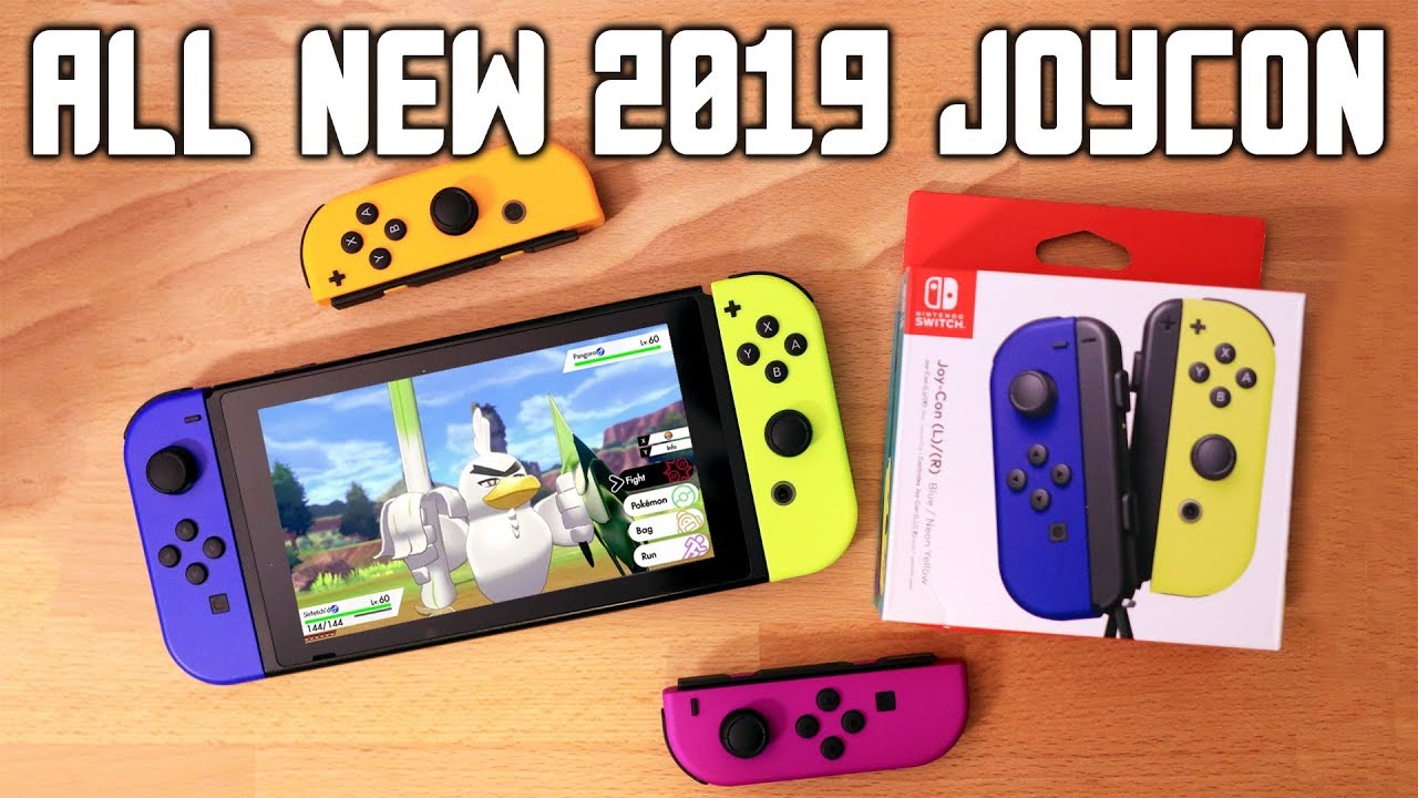 All New Joy Con Colors 19 Joycon Unboxing Blue Neon Purple Neon Orange Neon Yellow Youtube