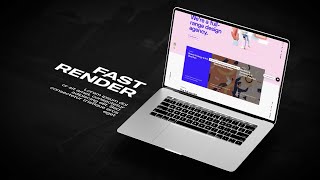 Laptop Mockup Website Design Promo - After Effects Template
