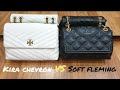 TORY BURCH SOFT FLEMING AND KIRA CHEVRON COMPARISON || WHICH ONE SHOULD I BUY??