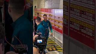 Cristiano Ronaldo Left The Stadium After Game Vs Poland