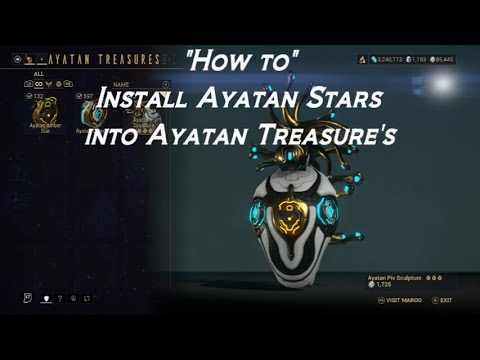 Warframe   How to Install Ayatan Stars into Ayatan Statues 2023