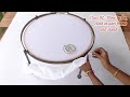 Class 02: How to fix cloth in aari frame and stand | Aari cloth fixing methods | Jini Aari Creatives