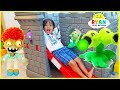 Plants vs Zombies Plush : Zombies Return Pretend Play  with Ryan ToysReview!!!