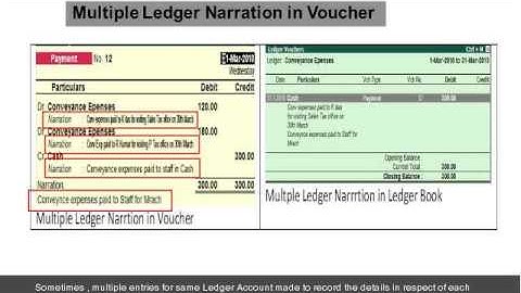 05 Voucher Narration display in Reports