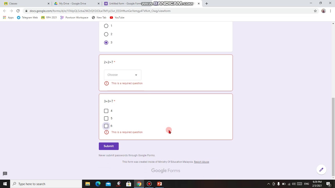 CARA BUAT KUIZ GOOGLE FORM - YouTube