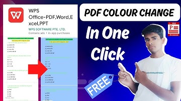 WPS Office se Pdf Colour Change Kaise Kare || How to Change Pdf Background Color in Mobile