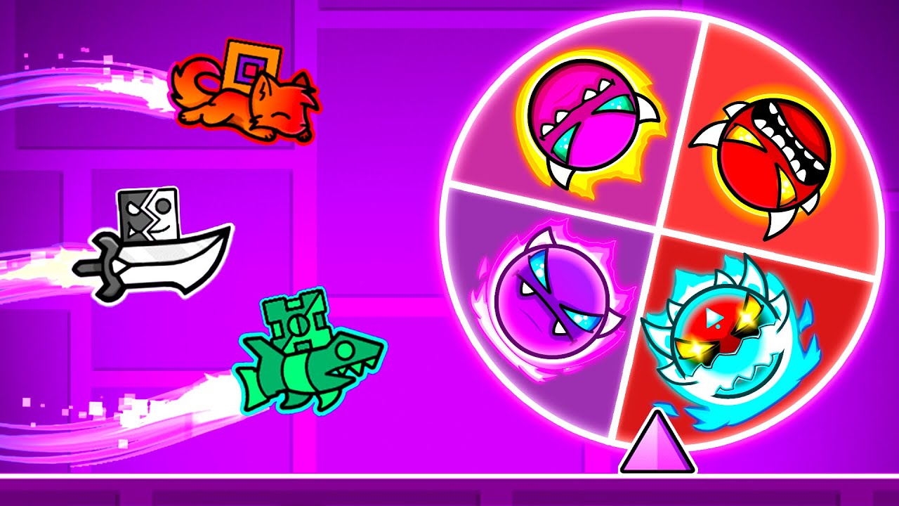Гонка на РУЛЕТКЕ ДЕМОНОВ в Geometry Dash 2.2
