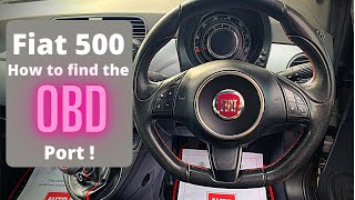 Fiat 500 - How To Find The OBD Port