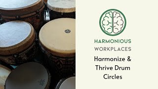 Harmonize and Thrive Drum Circles by Harmonious Workplaces