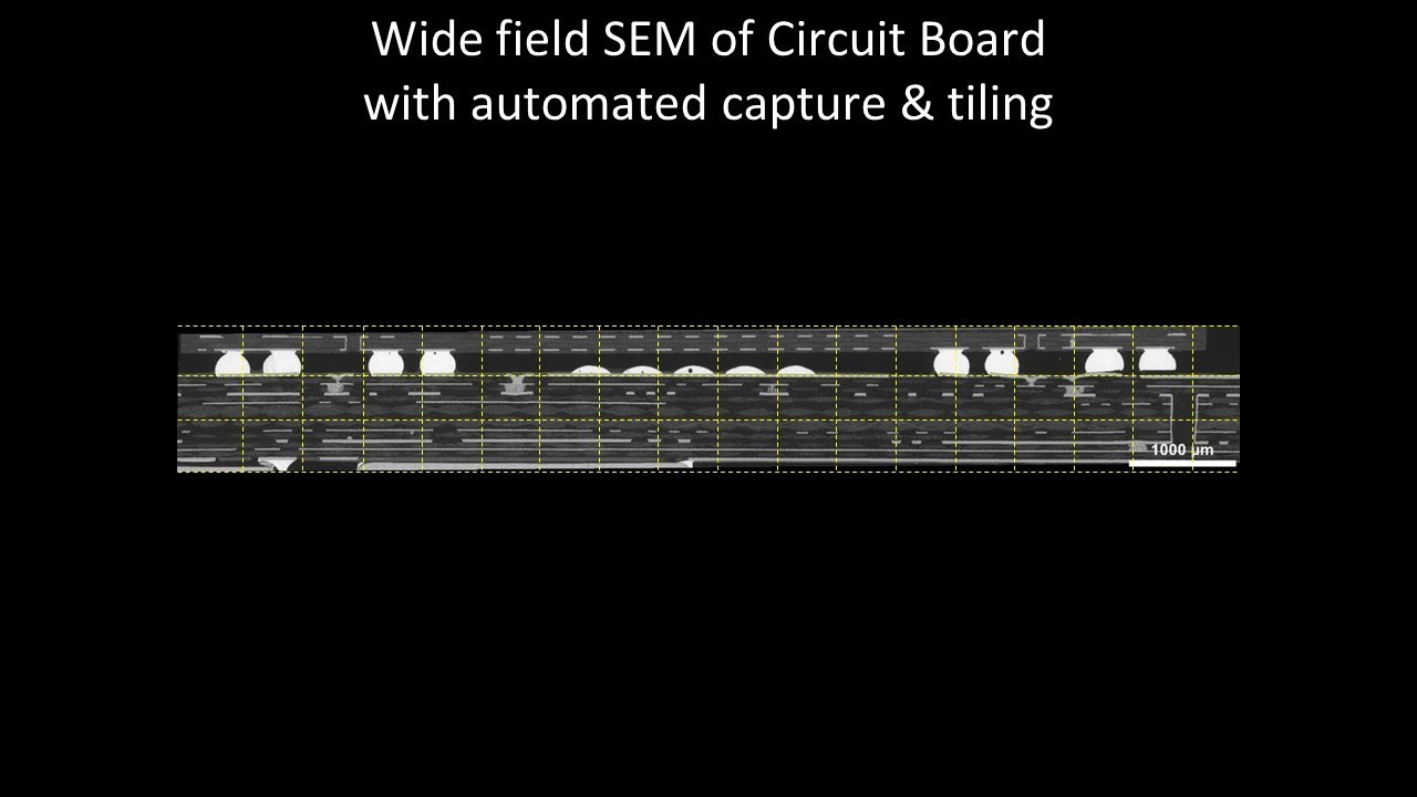 [Electronics] Wide field SEM of Circuit Board with automated capture ...