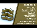 Sketchup Tutorial- PART-13- How to make a polygon of many sides both inscribed and circumscribed