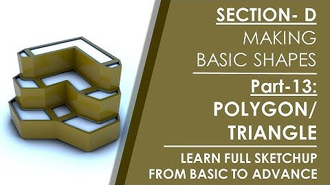 Sketchup Tutorial- PART-13- How to make a polygon of many sides both inscribed and circumscribed