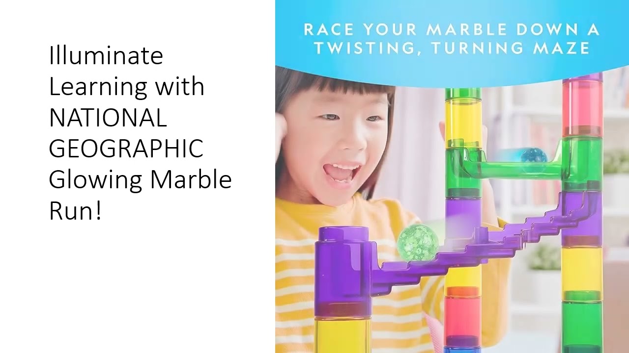 Illuminate Learning with NATIONAL GEOGRAPHIC Glowing Marble Run!