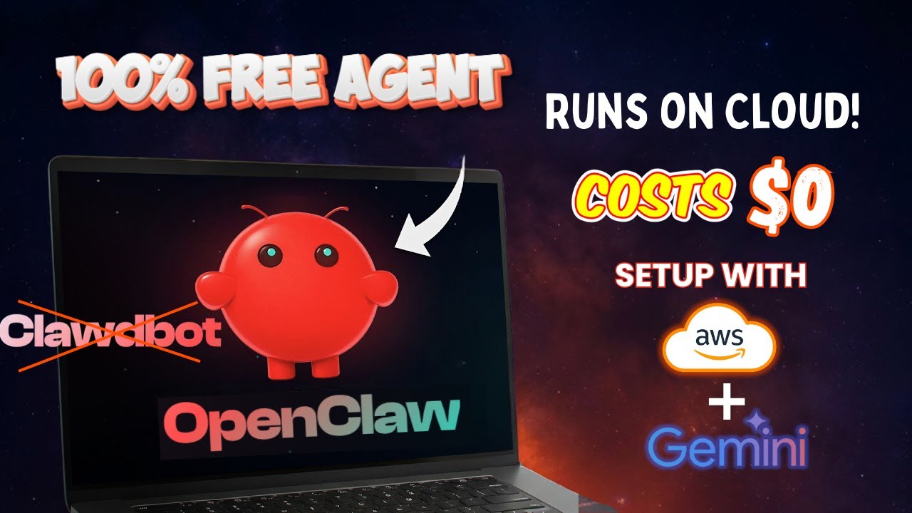 How to Run OpenClaw (Clawdbot) 24/7 for $0 on AWS + Gemini - YouTube