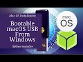 Build Offline macOS Installer from Windows | Hackintosh &amp; Real Mac (No Internet or real mac needed)