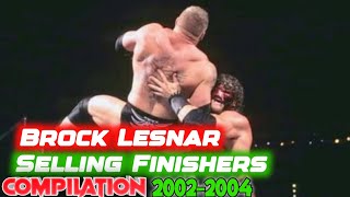 WWE Brock Lesnar Selling Finishers Compilation 2002-2004