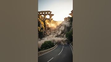 SHOCKING Bridge Collapse Caught! 😱 | AI Generated Disaster Simulation