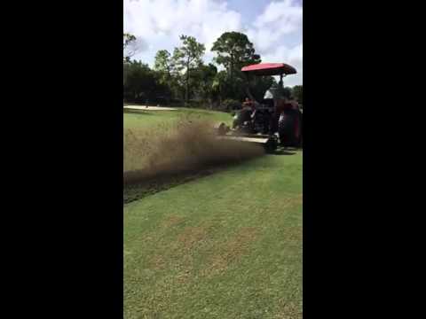 #1 Fairway Verticutting at Piper's Landing