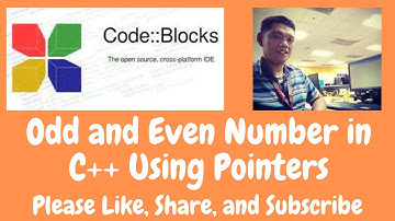 Odd and Even Number in C++ Using Pointers