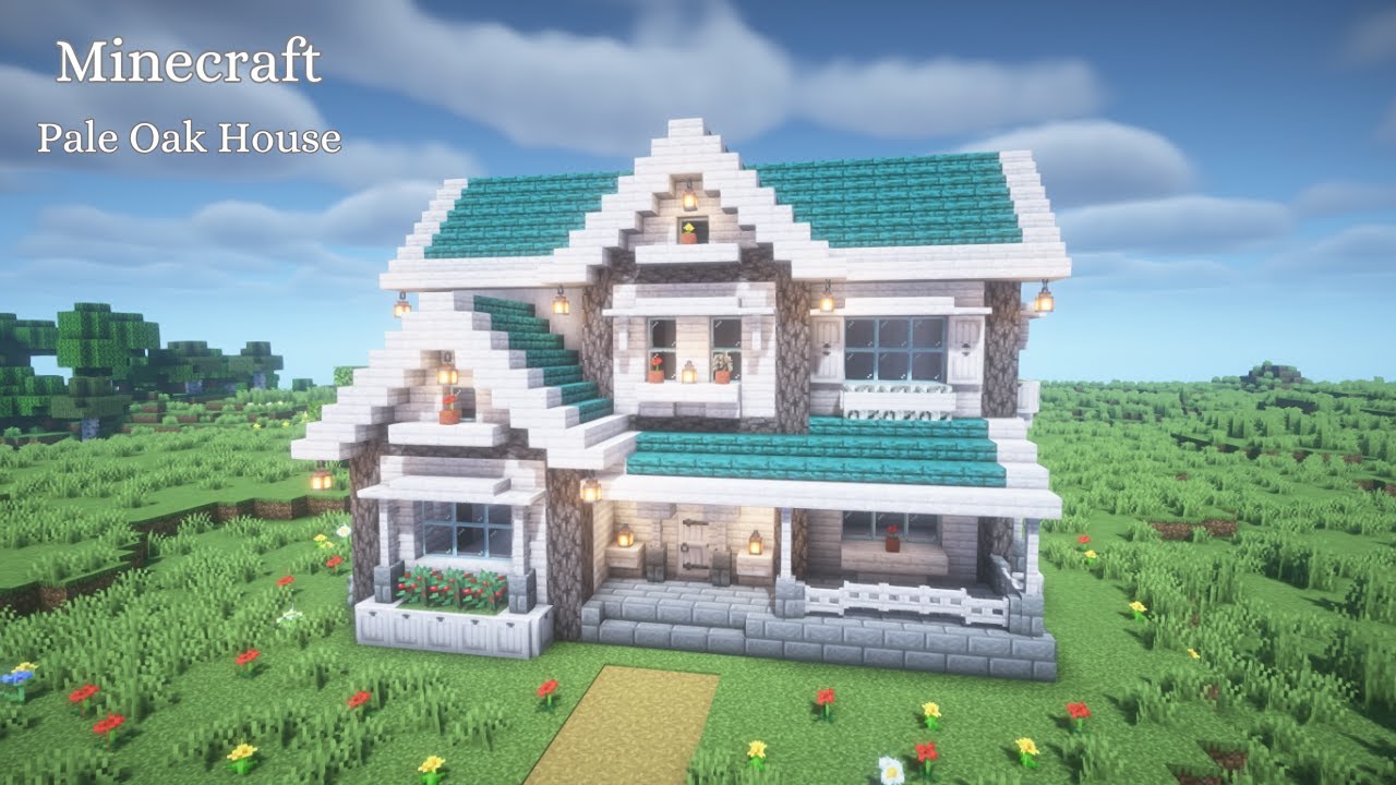 【マインクラフト】ペールオークの家の作り方【マイクラ建築】【Minecraft】 - YouTube