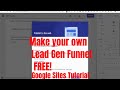 How to create a FREE funnel using only Google Sites! (No Clickfunnels, No Builderall required!)