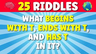Only 1% Can Solve All 25 Riddles Without Cheating! 🧠🔥 Brain Teasers & Riddle Quiz 🔍