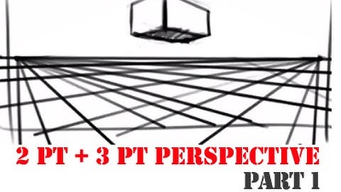 How to Draw using 2 and 3 point perspective part 1 - with audio