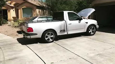 F150 cammed comp cams XE268H long tube headers, 2/4 belltech lowering kit