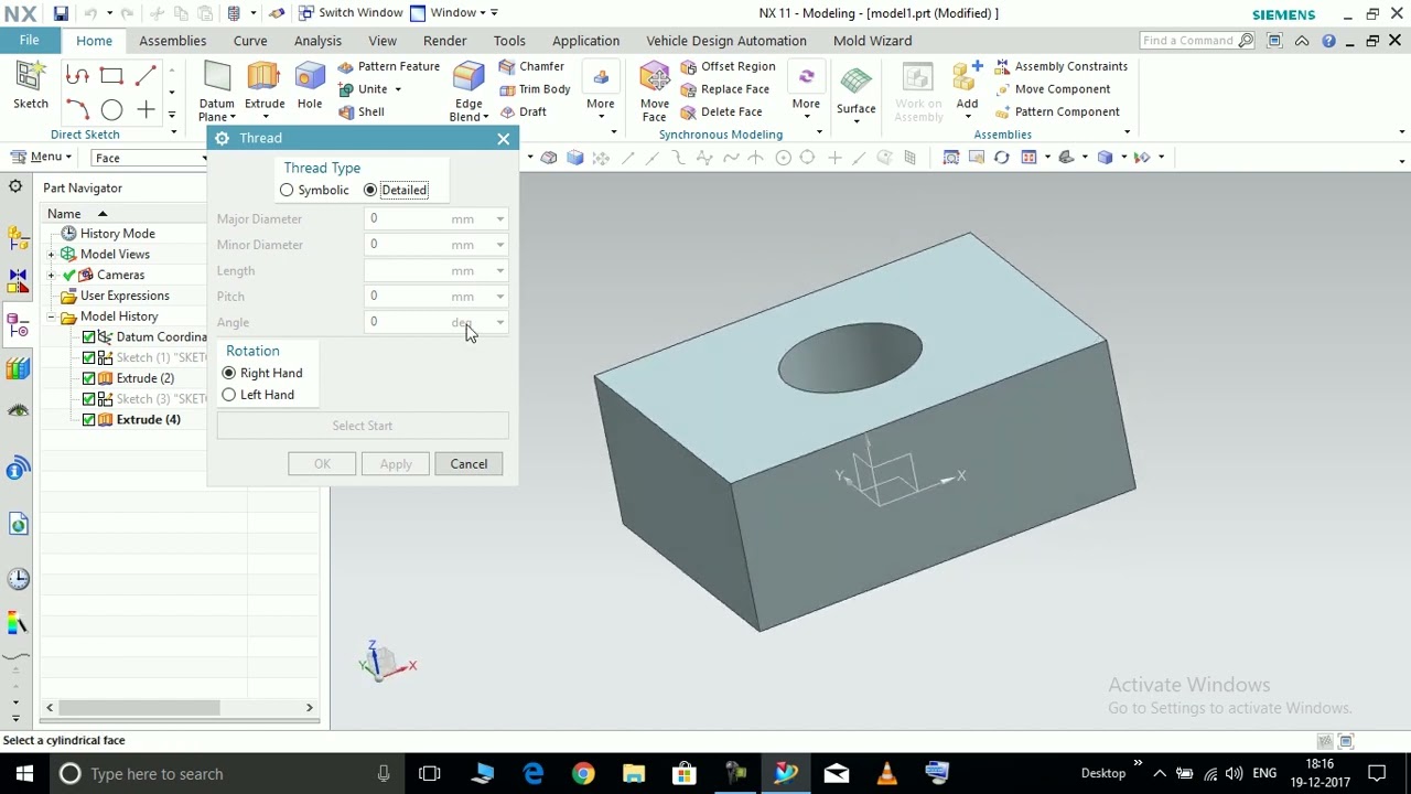 What Is Tapping How To Appy Thred In Nx. How to provide Tapping