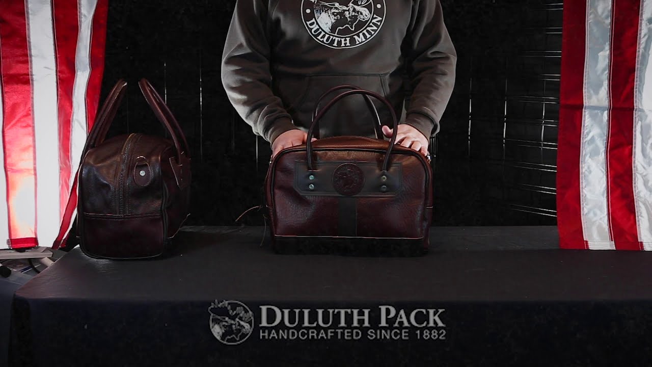 Duluth Pack Bison Leather Outfitter Bag Brown Trim